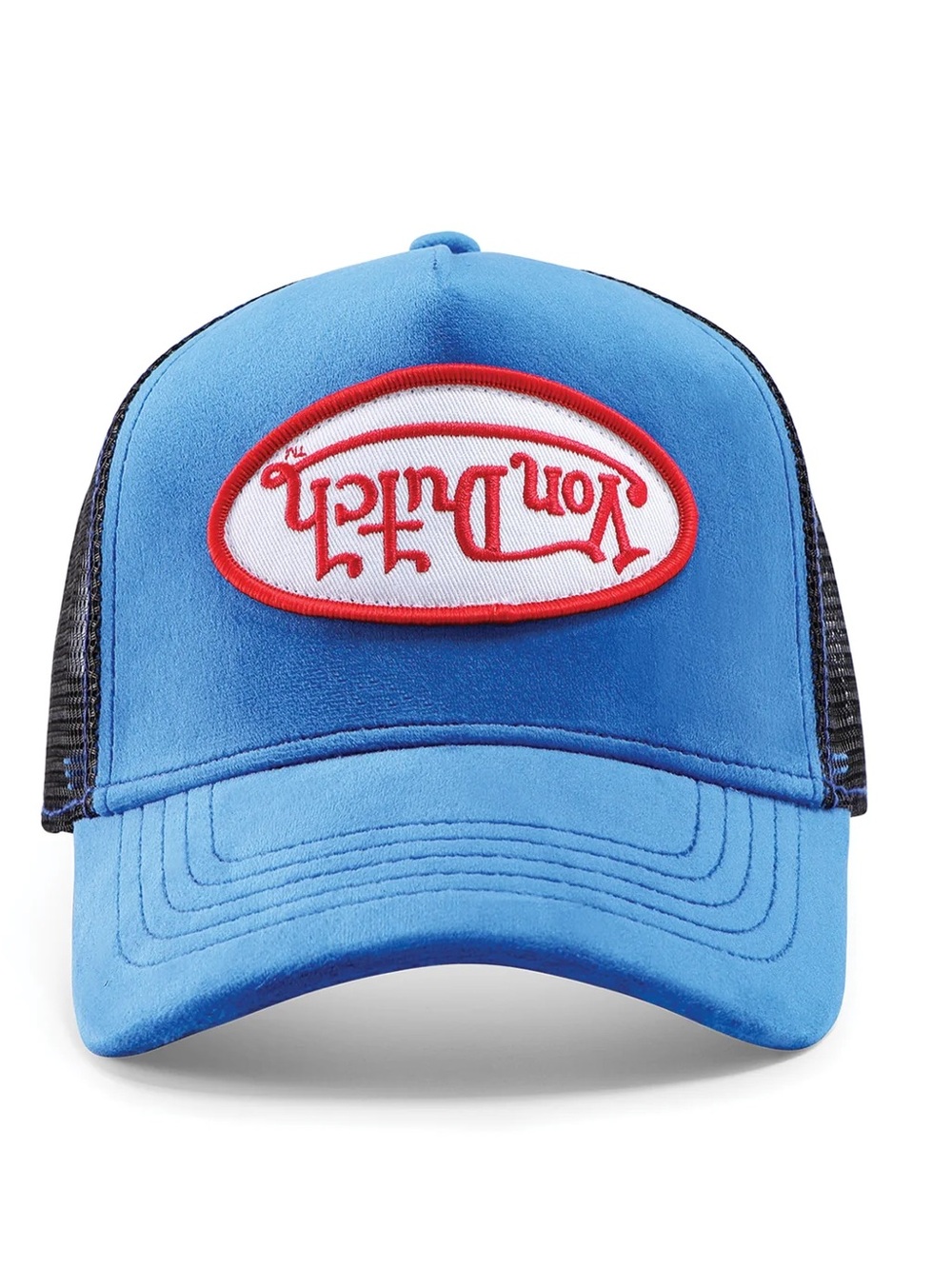 Von Dutch Electric Blue Velvet Trucker Hat